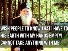 ”We have to leave this earth empty-handed” We have to leave this earth empty-handed