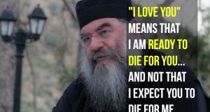 One shouldn’t say ‘I love you’ easily (Met Athanasios)